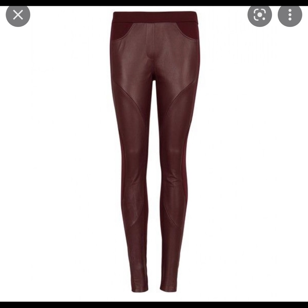 Ted Baker Leather Paneled Leggings Size 2 equivalent to a 6 US.